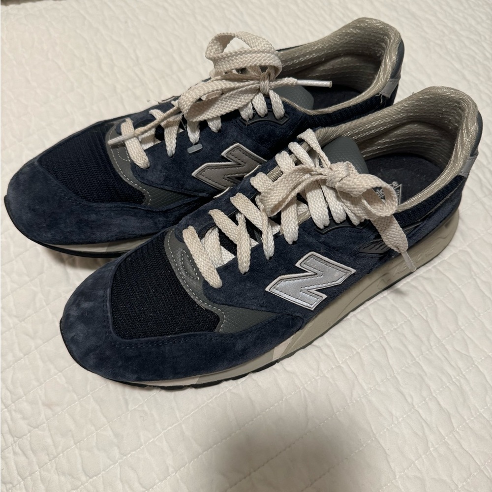 New Balance Made in USA 998 Navy/Chrome Blue - Picture 4 of 7